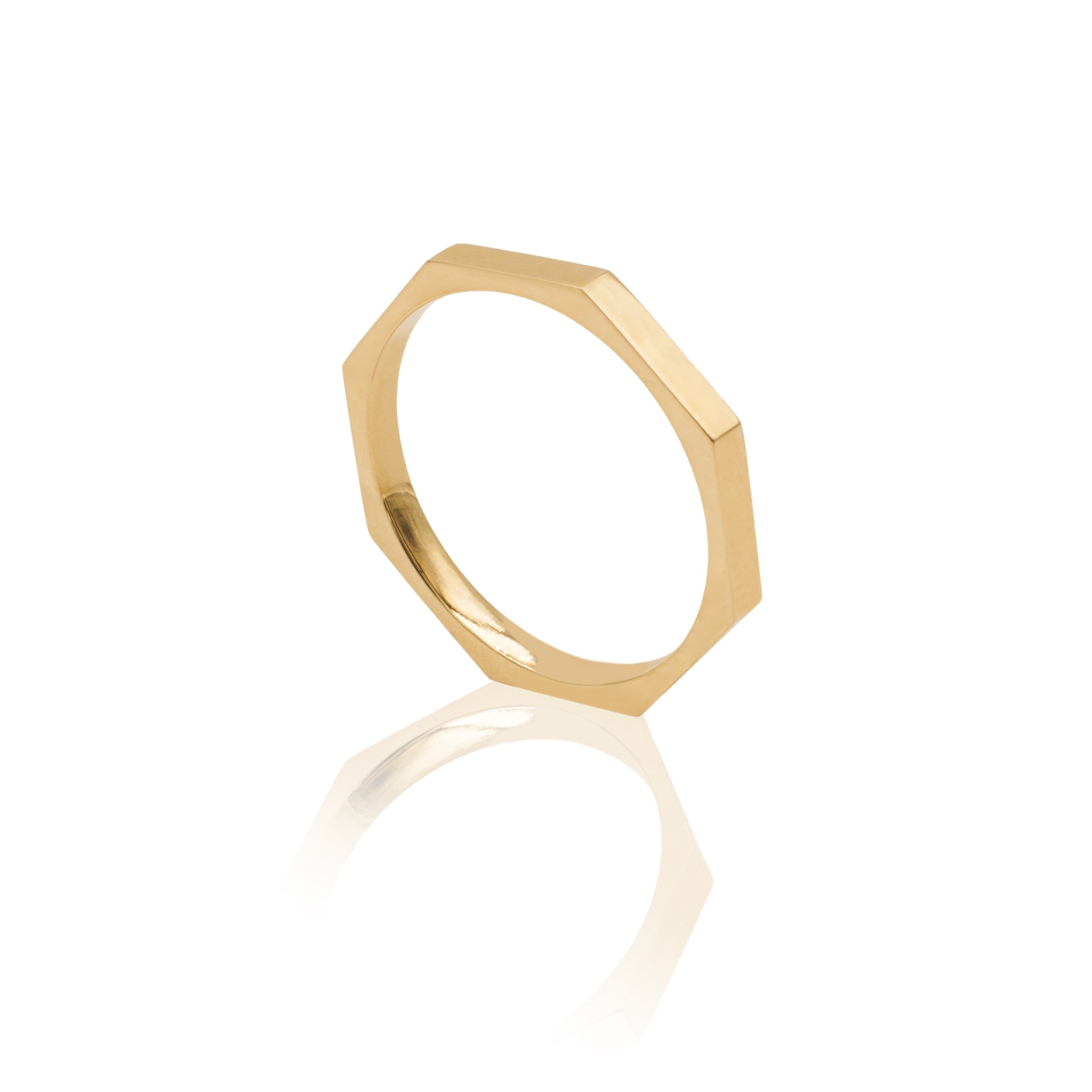 ♡*♡様 ゴールド 八角形リング e.m. 18k ５号サイズ イエローゴールドの八角形リング – GioGioJewels